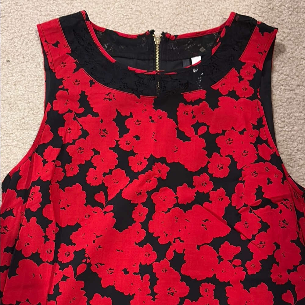 Kensie Black and Red Dress